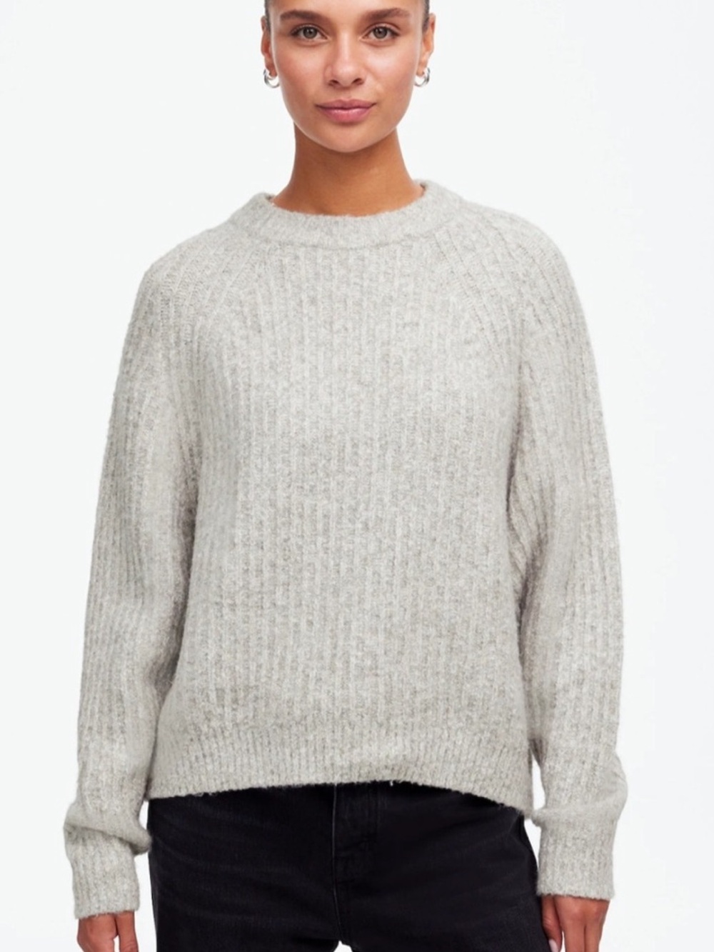 NWOT Madewell Ribbed Cotton-Blend Sweater Sz S - Pilling